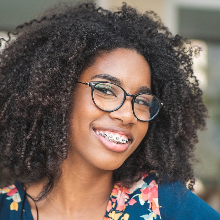 Girl with Curly Hair